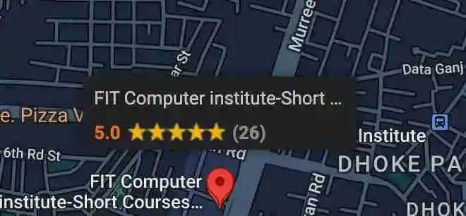 map location of FIT computer institute rawalpindi